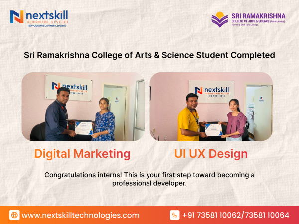 Digital Marketing & UI/UX Design Internship